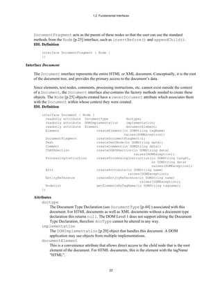 Document Object Model (DOM) Level 1 Specification | PDF