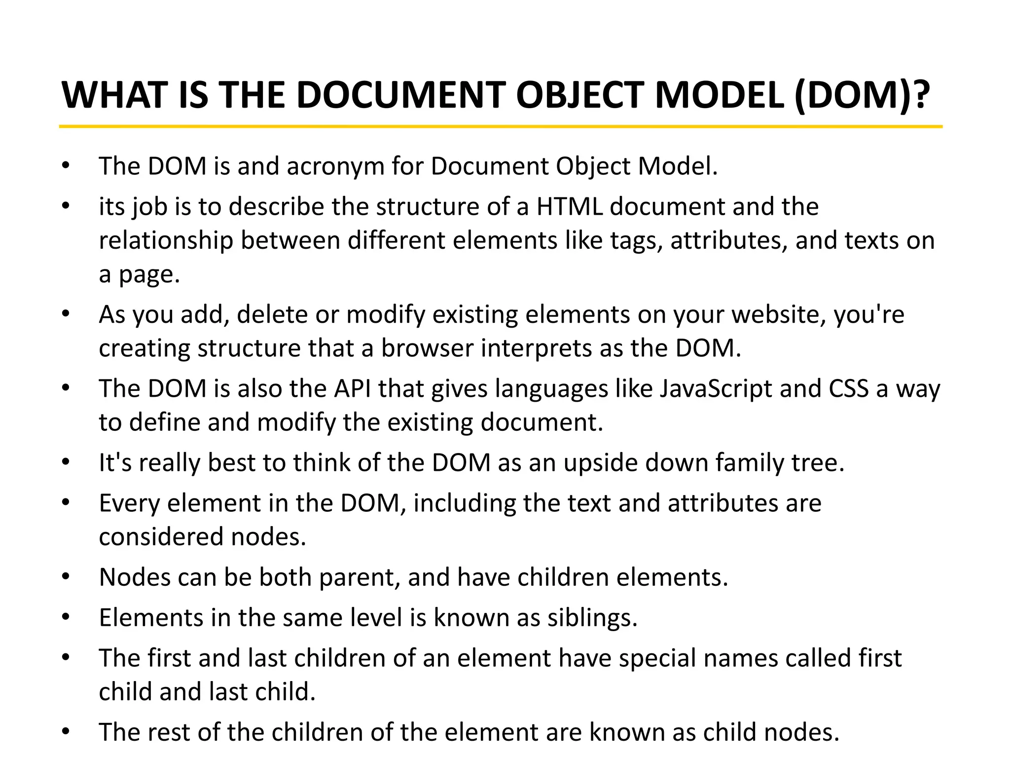 Dom in javascript | PPT