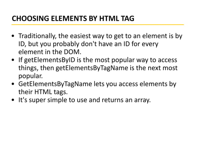 Dom in javascript | PPT