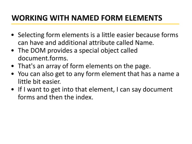 Dom in javascript | PPT