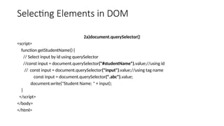 DOM (document Object Model) in java Script).pptx