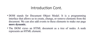 DOM (document Object Model) in java Script).pptx
