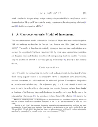 Macroeconometrics of Investment and the User Cost of Capital (article ...