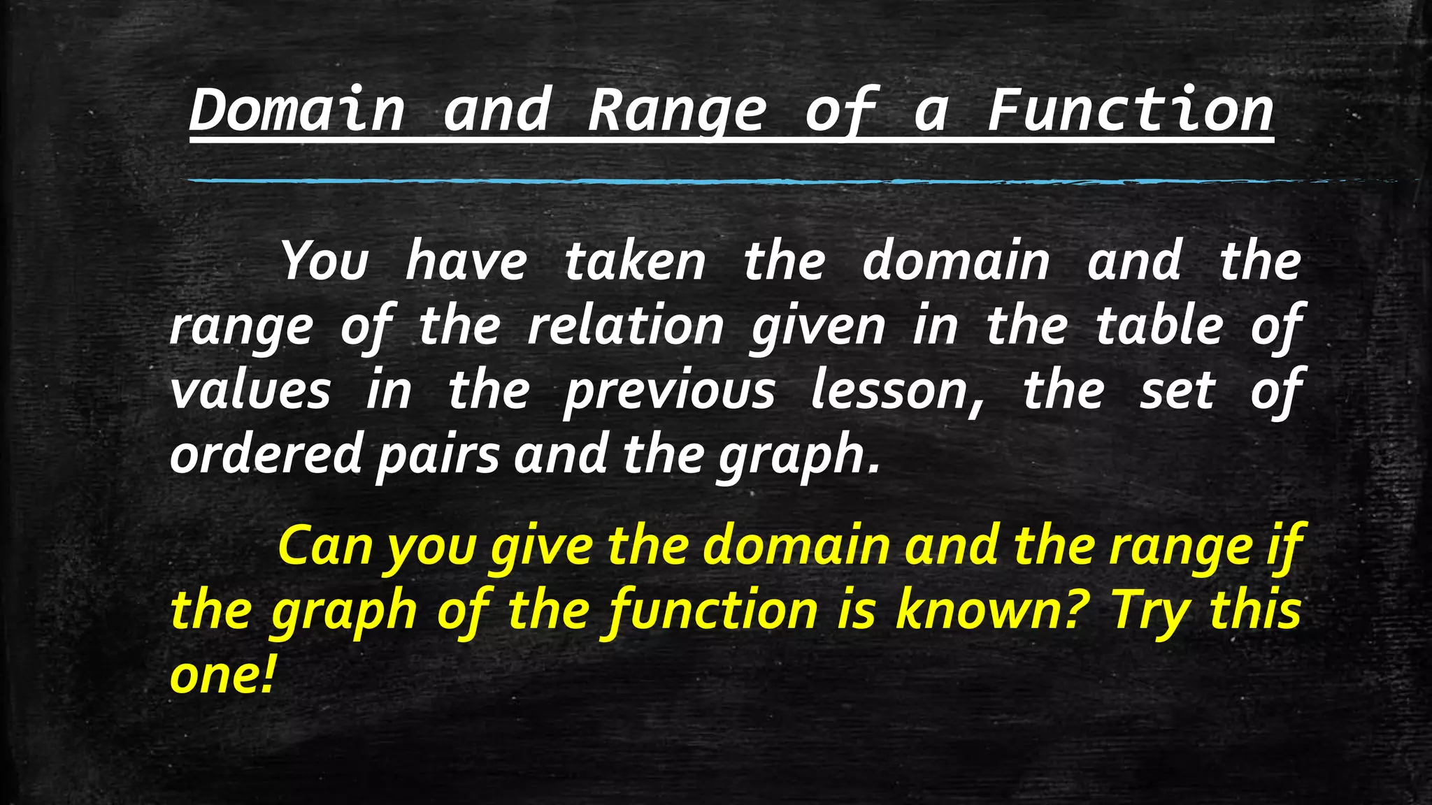 Domain-and-Range-of-a-Function | PPTX