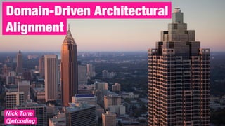 @ntcoding
Domain-Driven Architectural|
Alignment|
Nick Tune
@ntcoding
 