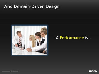 37 / 문서의 제목
And Domain-Driven Design
A Performance is...
 