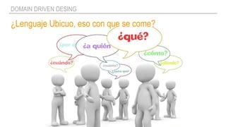 ¿Lenguaje Ubicuo, eso con que se come?
DOMAIN DRIVEN DESING
 