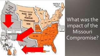 What was the
impact of the
Missouri
Compromise?
 