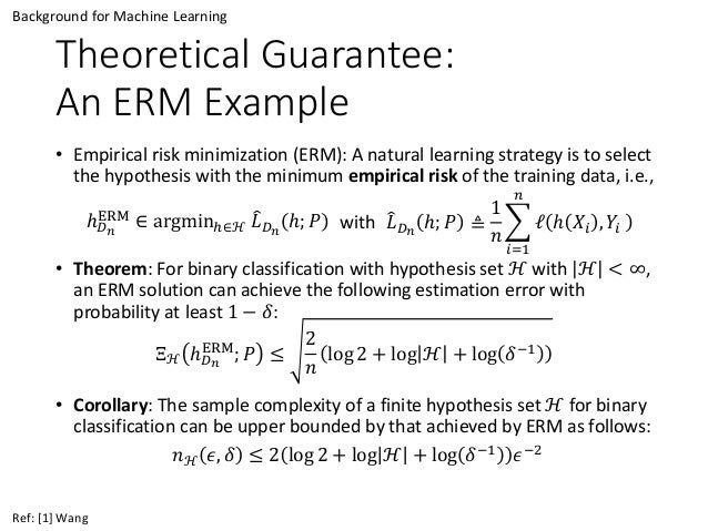 empirical risk minimization machine learning