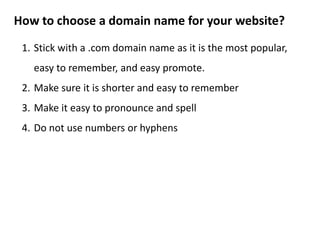 What is Domain and hosting? | PDF