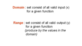 Domain and range (linear, quadratic, rational functions) | PDF