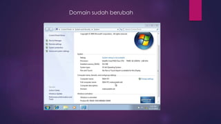 Domain sudah berubah
 