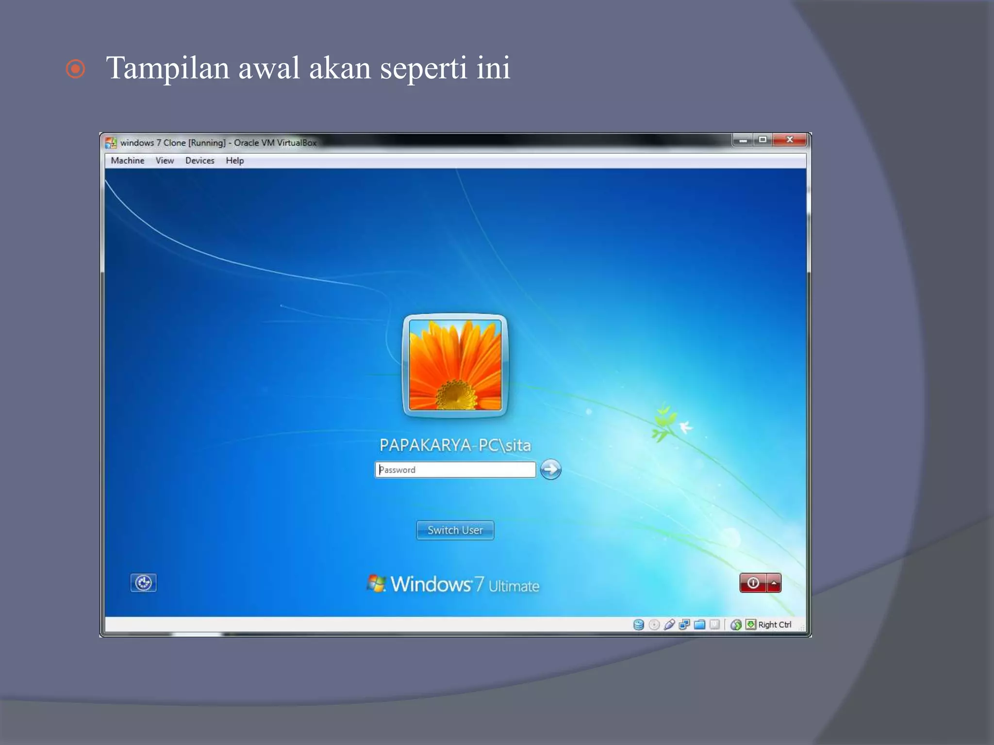  Tampilan awal akan seperti ini
 