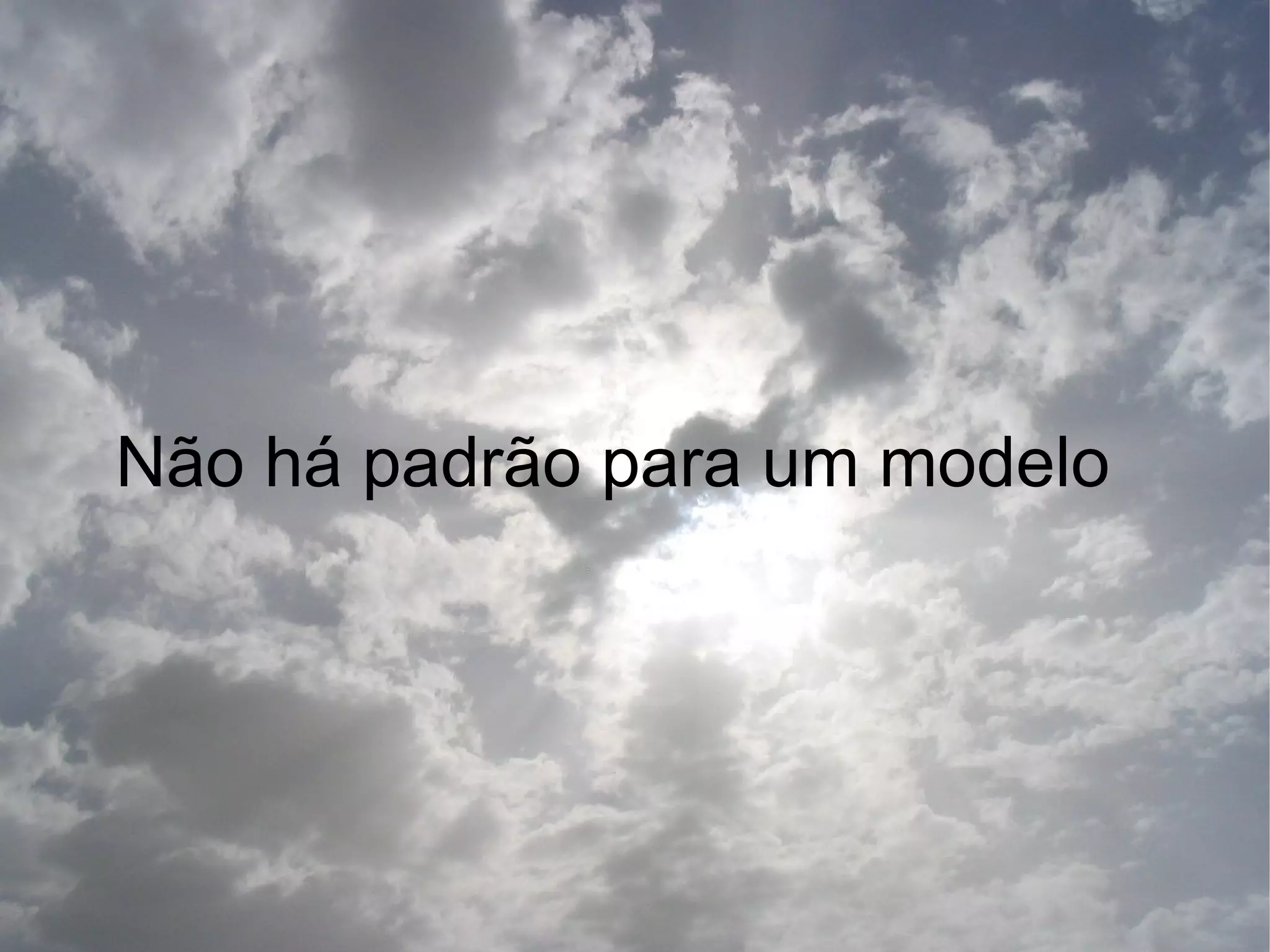 Não há padrão para um modelo
 