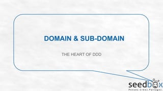 DOMAIN & SUB-DOMAIN
THE HEART OF DDD

 