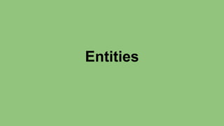 Entities 
 