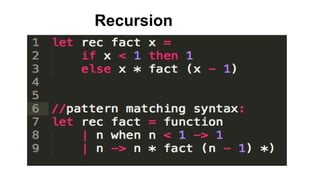 Recursion
 