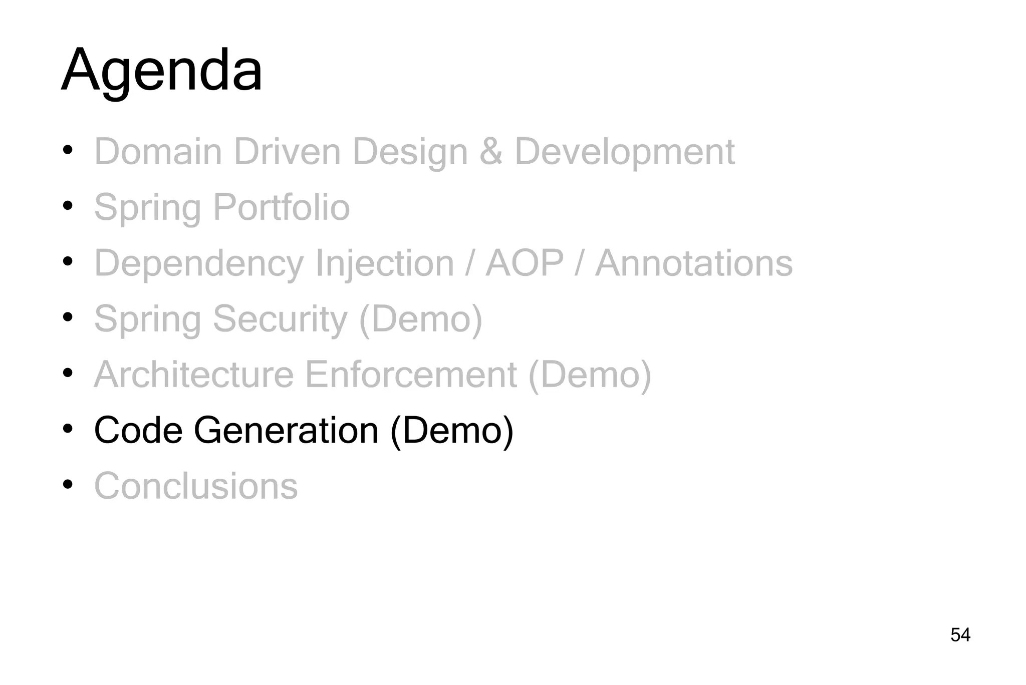 Domain Driven Design Development Spring Portfolio