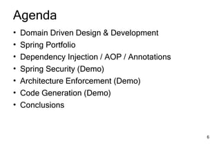 Domain Driven Design Development Spring Portfolio