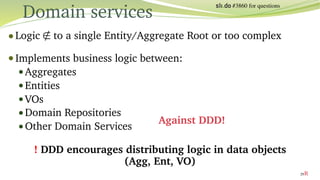 Domain Driven Design Tactical Patterns | PDF