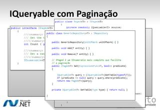 IQueryable com Paginação