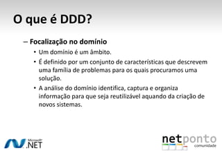 Citação...«Domain modeling is not a matter of making as “realistic” a model as possible. It is more like moviemaking, loosely representing reality to a particular purpose.»EricEvans