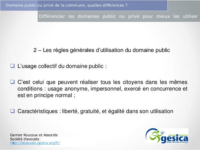 Domaine public ou privé d'une collectivité