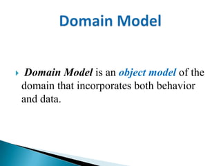 Domain logic patterns of Software Architecture | PPT