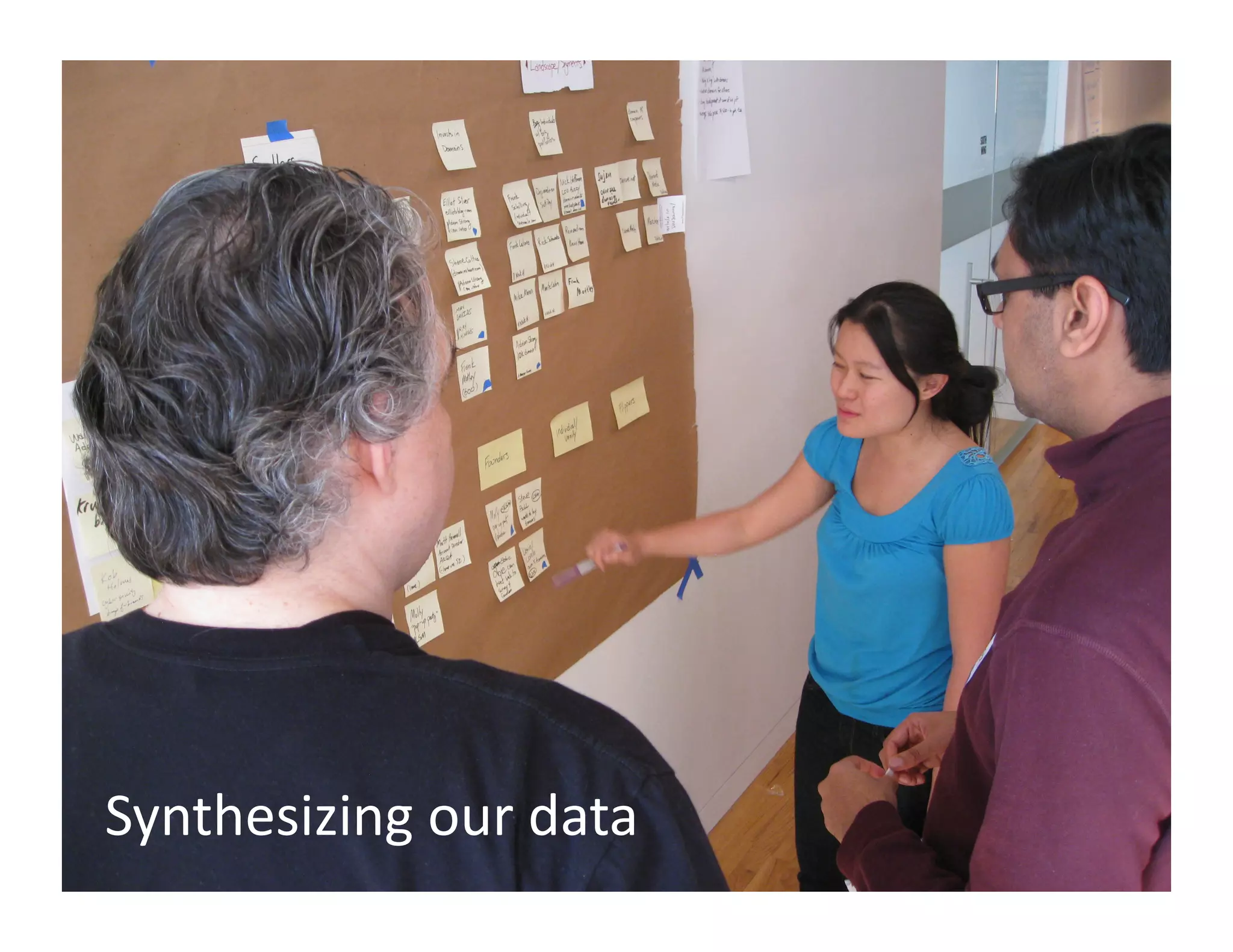 Synthesizing
our
data