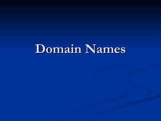 Domain Names 