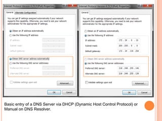 When domain names are registered with a domain name registrar their installation at the domain registry of a top level domain requires the assignment of a primary name server and at least one secondary name server. The requirement of multiple name servers aims to make the domain still functional even if one name server becomes inaccessible or inoperable. The designation of a primary name server is solely determined by the priority given to the domain name registrar. For this purpose generally only the fully qualified domain name of the name server is required, unless the servers are contained in the registered domain, in which case the corresponding IP address is needed as well.Primary name servers are often master name servers, while secondary name server may be implemented as slave servers.An authoritative server indicates its status of supplying definitive answers, deemed authoritative, by setting a software flag (a protocol structure bit), called the Authoritative Answer (AA) bit in its responses. This flag is usually reproduced prominently in the output of DNS administration query tools (such as dig) to indicate that the responding name server is an authority for the domain name in question.