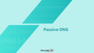 Passive DNS
 