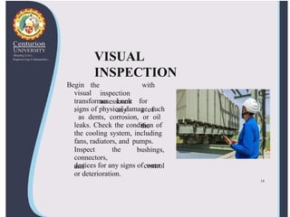 Transformer Visual Inspection DOMAIN PPT-compressed.pptx for faulta transformer | PPTX