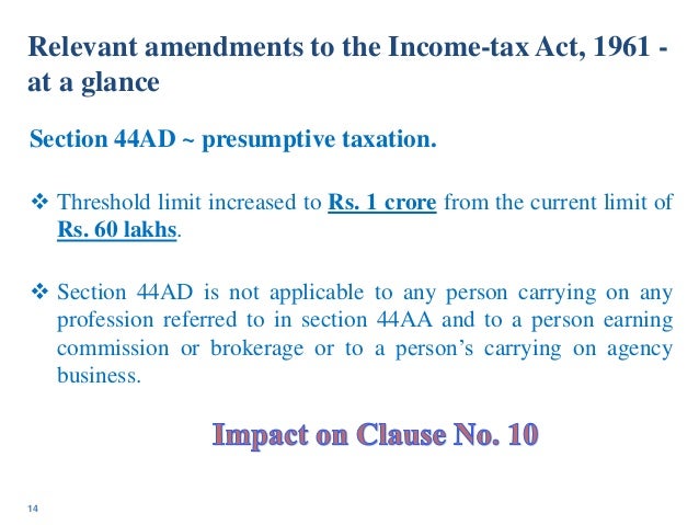 Complete list of sections of Income Tax Act 1961-2019