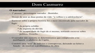 O narrador (autor) em Dom Casmurro
 