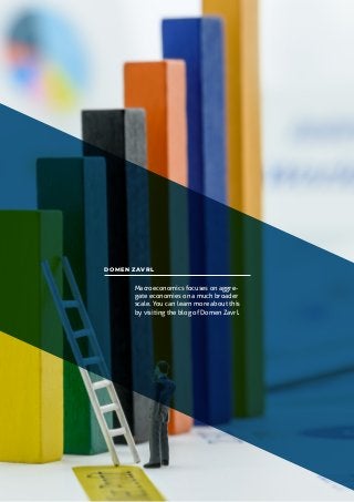 DOMEN ZAVRL
Macroeconomics focuses on aggre-
gate economies on a much broader
scale. You can learn more about this
by visiting the blog of Domen Zavrl.
 