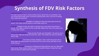 Fdv Risk Factors Comprehensive Professional Safety Response to Family and Domestic ...