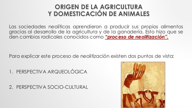 Domesticación de plantas y animales