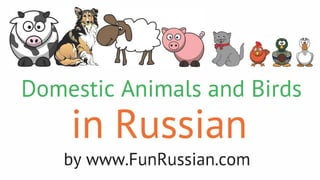 Domestic Animals and Birds
by www.FunRussian.com
 