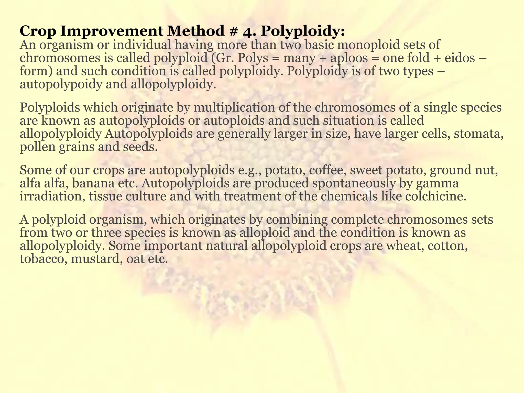 Domestication as a method of plant breeding | PPT