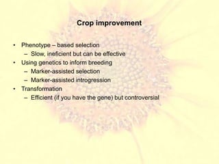 Domestication as a method of plant breeding | PPT
