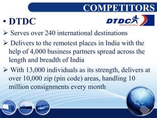 Dtdc Pin Codecheck Domestic courier services | PPTX