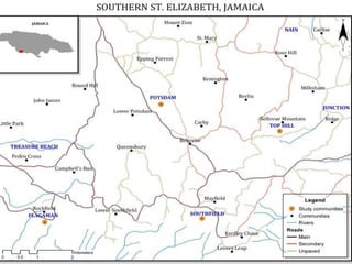 Domestic food production and hazard vulnerability jamaica