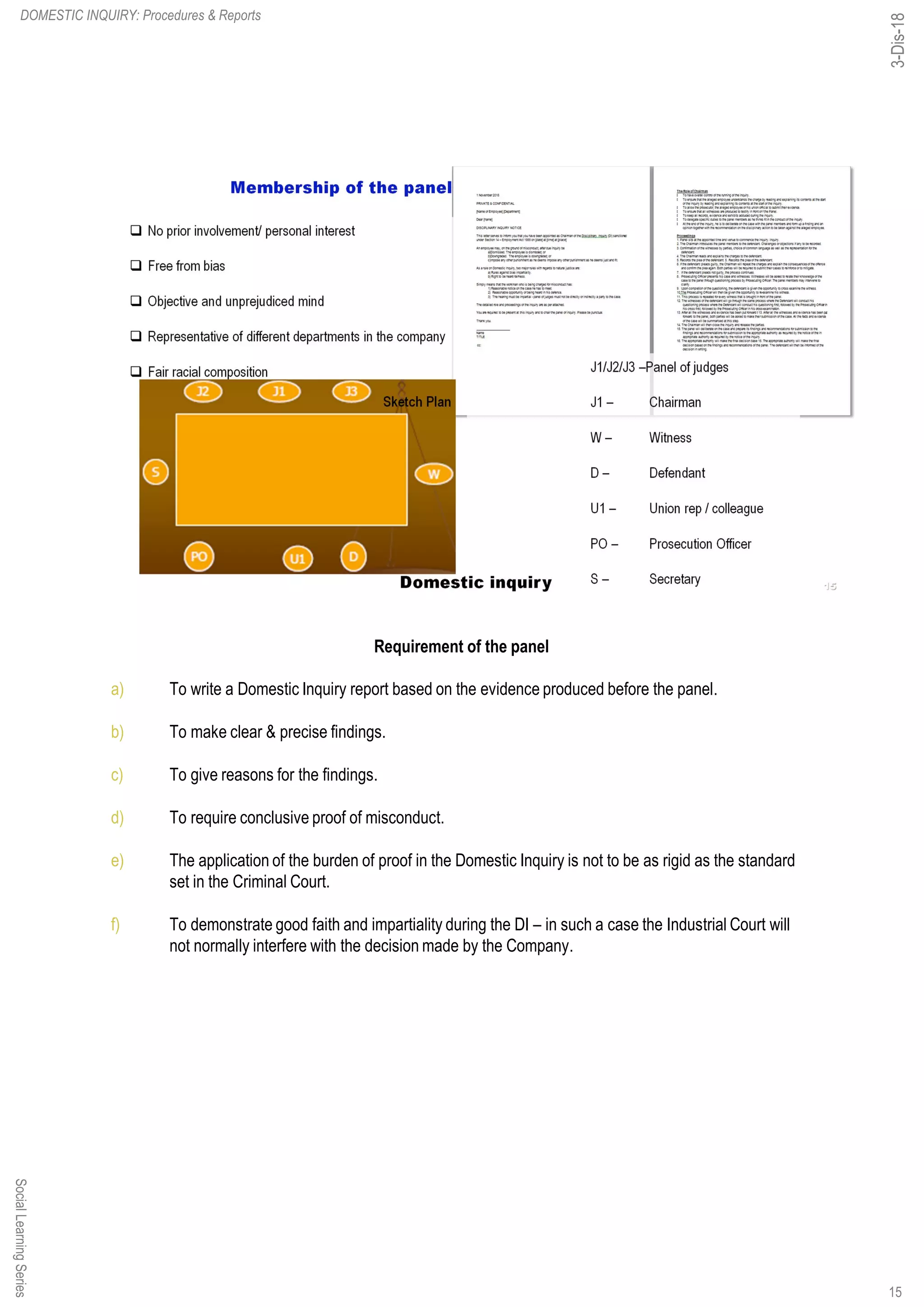 Domestic inquiry procedures & reports 5 dec-18 | PDF