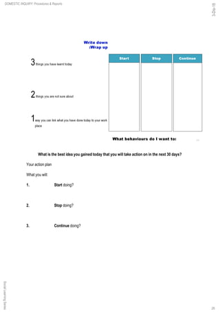 Domestic Inquiry Guide.pdf Domestic inquiry procedures & reports 5 dec-18 | PDF