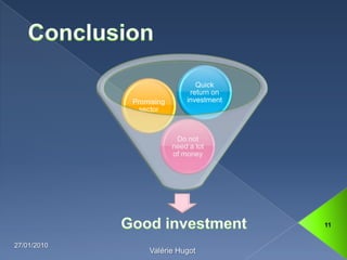 Conclusion13/01/201011Valérie Hugot