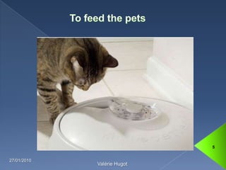 To feed the pets13/01/20105Valérie Hugot