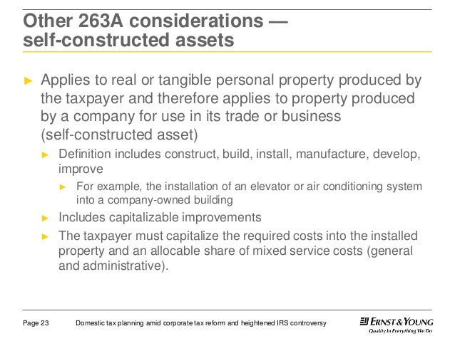 Capitalizable Costs Building Capitalizable Costs Building