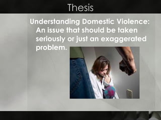 domestic violence thesis