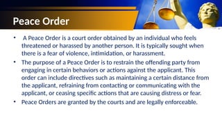 Peace Order Sample Comprehensive Guide to Civil Procedure: Peace, Protection, and Domestic ...